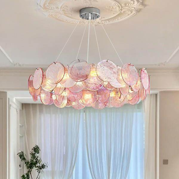 高档murano手工粉色玻璃轻奢法式客厅吊灯设计师中古浪漫温馨卧室,鲜花速递/花卉仿真/绿植园艺,割草机/草坪机,淘宝优惠券,粉丝福利购,淘宝优惠卷