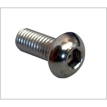 m2系列白锌元杯螺丝 电镀白锌大扁头内六角机螺钉 圆头内六角机丝