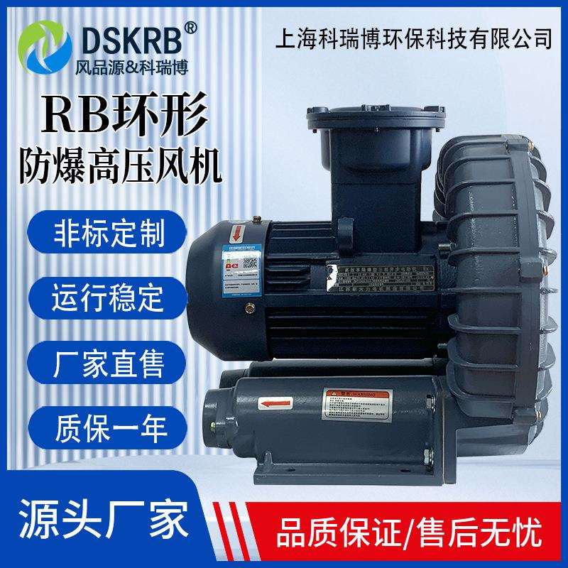 RB-750A高压漩涡风机 0.75KW耐高温隔热风机 环形防爆鼓风机