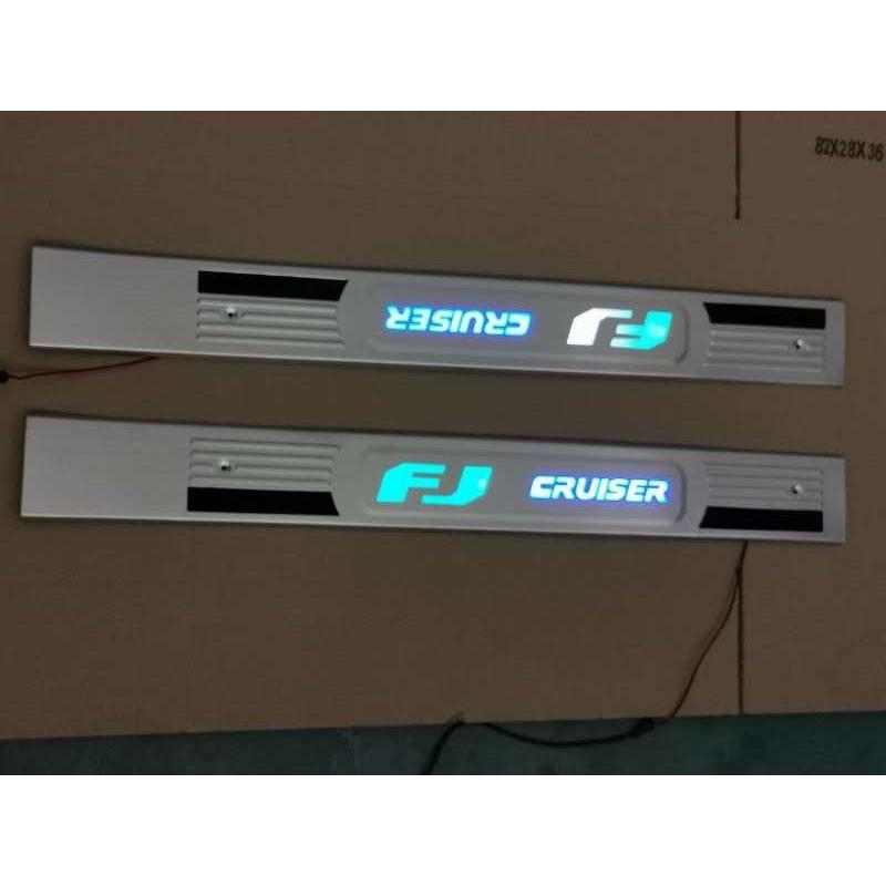 带防滑 新款式 FJ CRUISER 不锈钢带灯门槛条