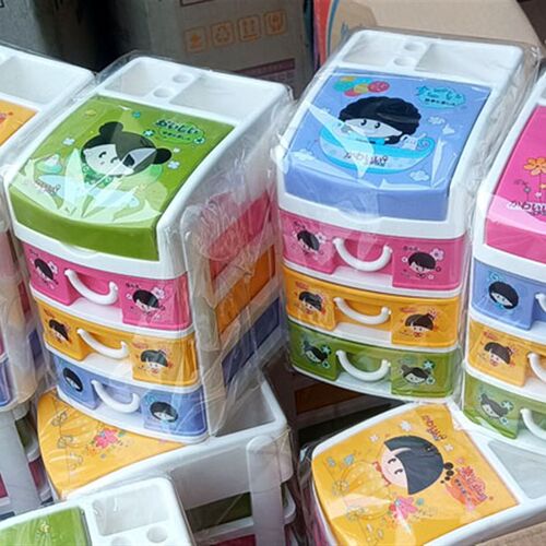 小号多用柜办公台面柜三层塑料抽屉柜5层塑料收纳柜整理柜 饰品柜
