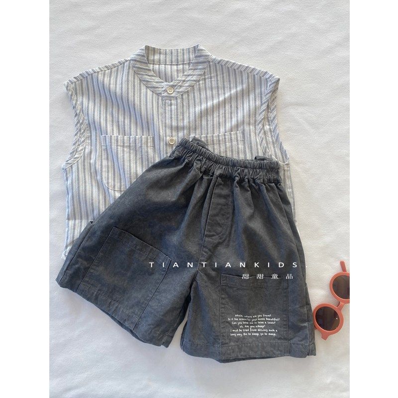 【我是小童】男童晕染深灰裤子口袋五分裤夏季潮酷休闲裤宽松短裤,童装/婴儿装/亲子装,裤子,淘宝优惠券,粉丝福利购,淘宝优惠卷