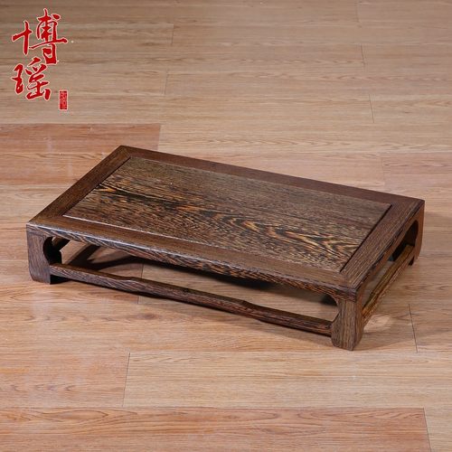 博瑶红木榻榻米茶几实木鸡翅飘窗桌矮桌炕几炕桌中式地台小方桌