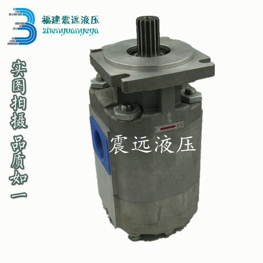 徐工中联吊配左旋平键齿轮泵QY25CB-KPL63/63/32高压液压泵