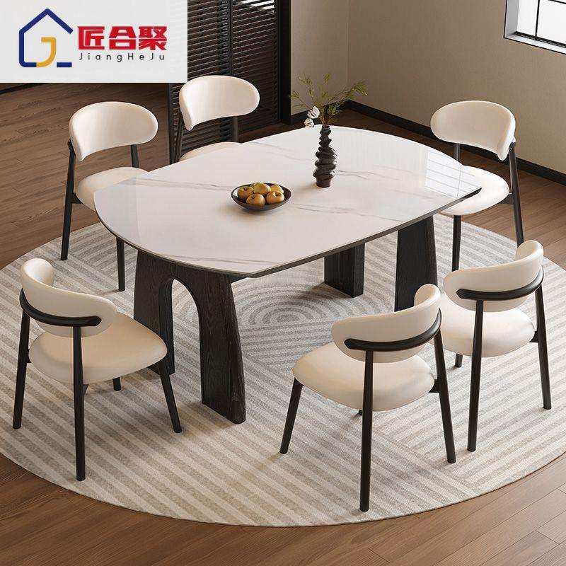 法式复古岩板餐桌餐厅家用可伸缩圆形折叠桌桌椅组合方圆两用餐桌,电子元器件市场,其它元器件,淘宝优惠券,粉丝福利购,淘宝优惠卷