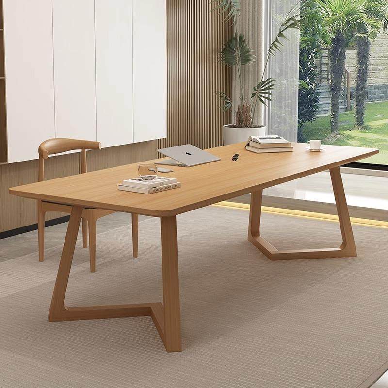 北欧实木大书桌客厅休闲区长条桌椅组合简约现代双人学习桌工作台,电子元器件市场,其它元器件,淘宝优惠券,粉丝福利购,淘宝优惠卷