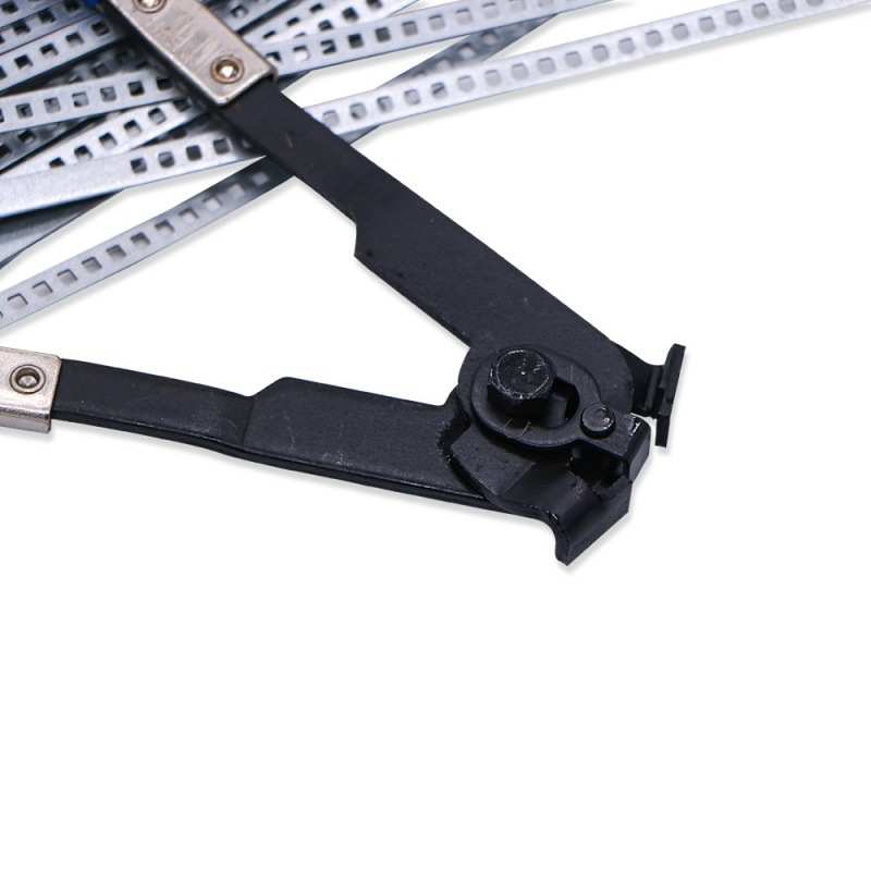 跨境   25pcs快装式镀锌单耳调节卡箍汽车球笼喉箍快速管卡钳套装