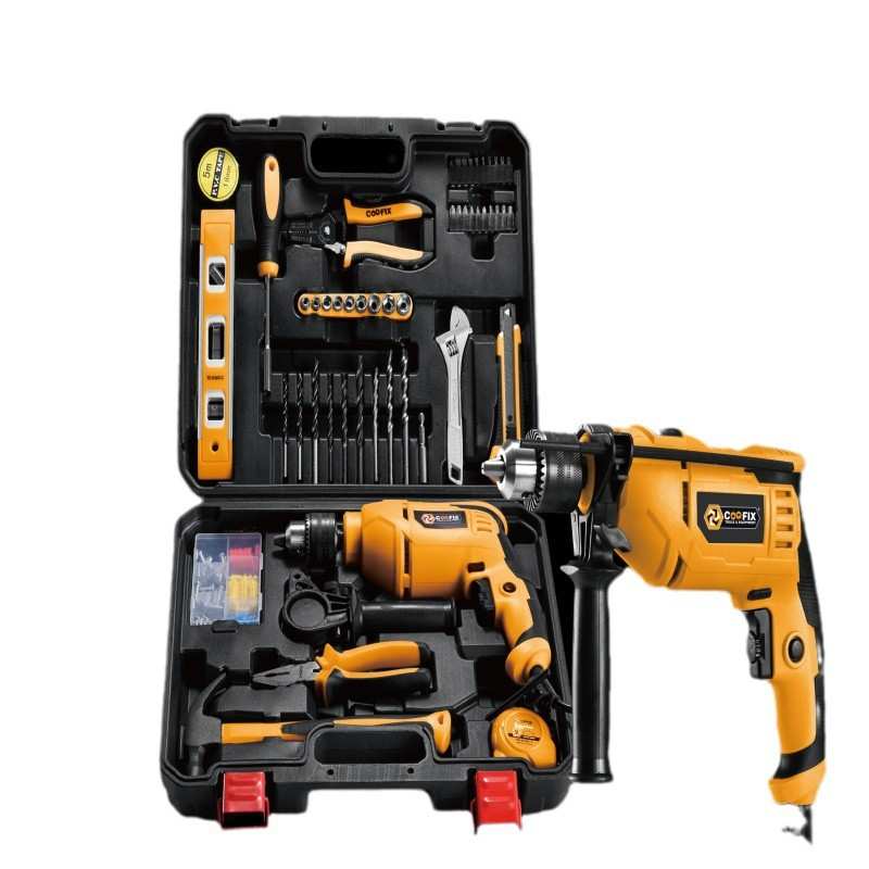 Coofix 库菲 多功能冲击钻套装大功率手持式打孔工具扳手钢丝钳螺