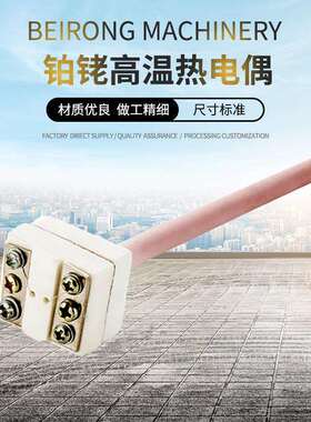 东联供应铂铑高温热电偶WRP-100型刚玉管小型铠装热电偶厂家