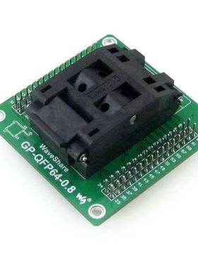 QFP64 TQFP64 IC51-0644-824-5 通用测试座 GP-QFP64-0.8 带排针