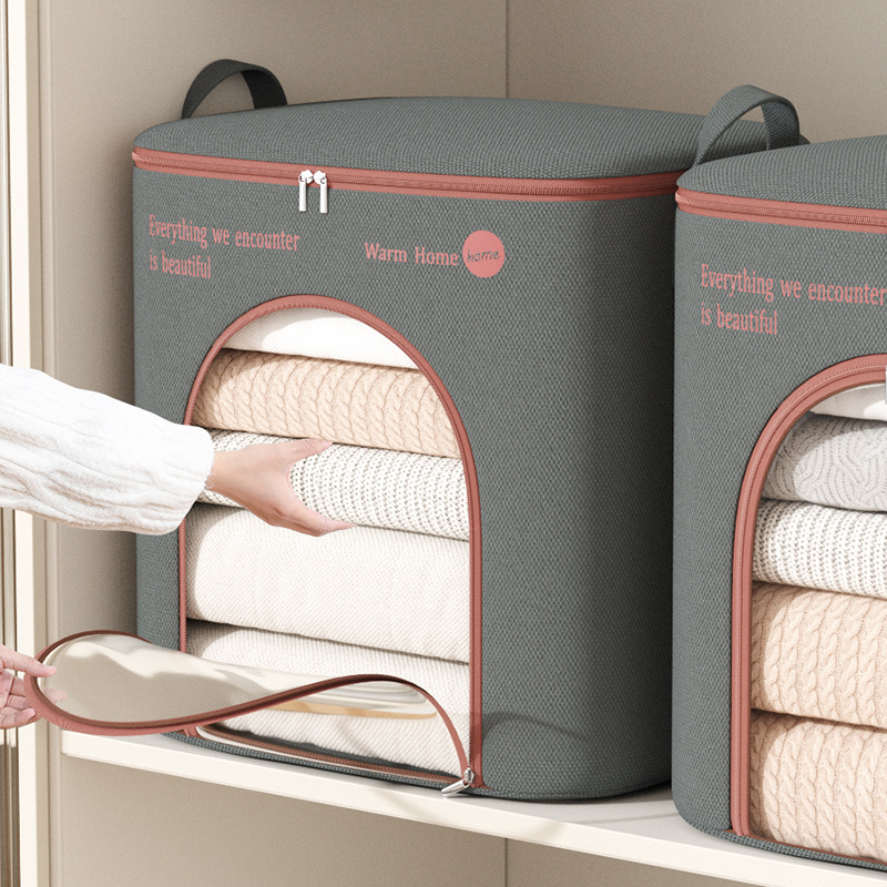 衣服收纳箱布艺衣柜换季家用衣物收纳折叠整理箱大容量被子百纳箱