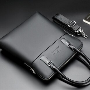 休闲公务包男式 包包手提包手拿公文包男商务包竖款 包 男士 2024新款