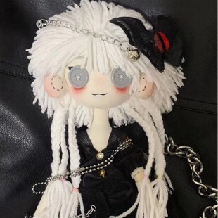 鬼妈妈玩偶材料包手缝纽扣娃娃手工布娃娃diy自缝创意圣诞节礼物