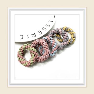 2021高弹力耐用皮筋p女扎头绳编织发圈皮套女头绳加粗发绳头