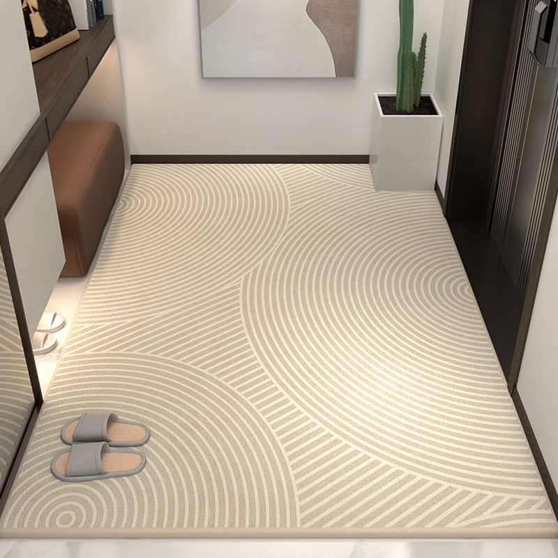 奶油风入户门地垫门垫门口脚垫进门地I毯高级可裁剪室内垫子家用