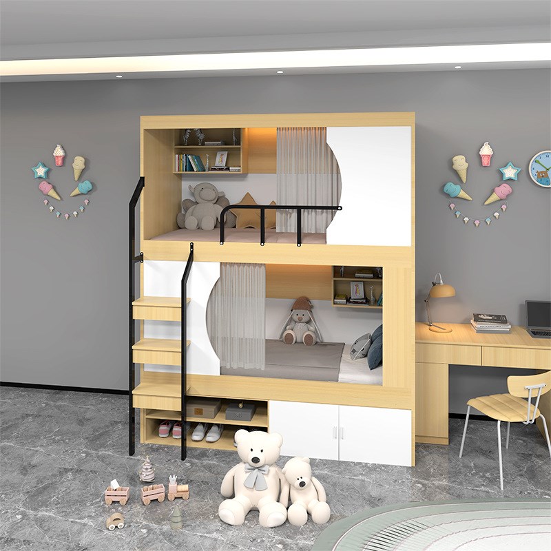 太空舱上下床上下铺床双层床高低床上下同宽青旅民宿太空舱全包床