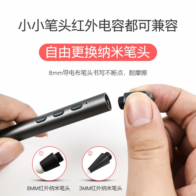 左木多功能翻页笔适用希沃电子白板鸿合一体机智能演示翻页触控笔