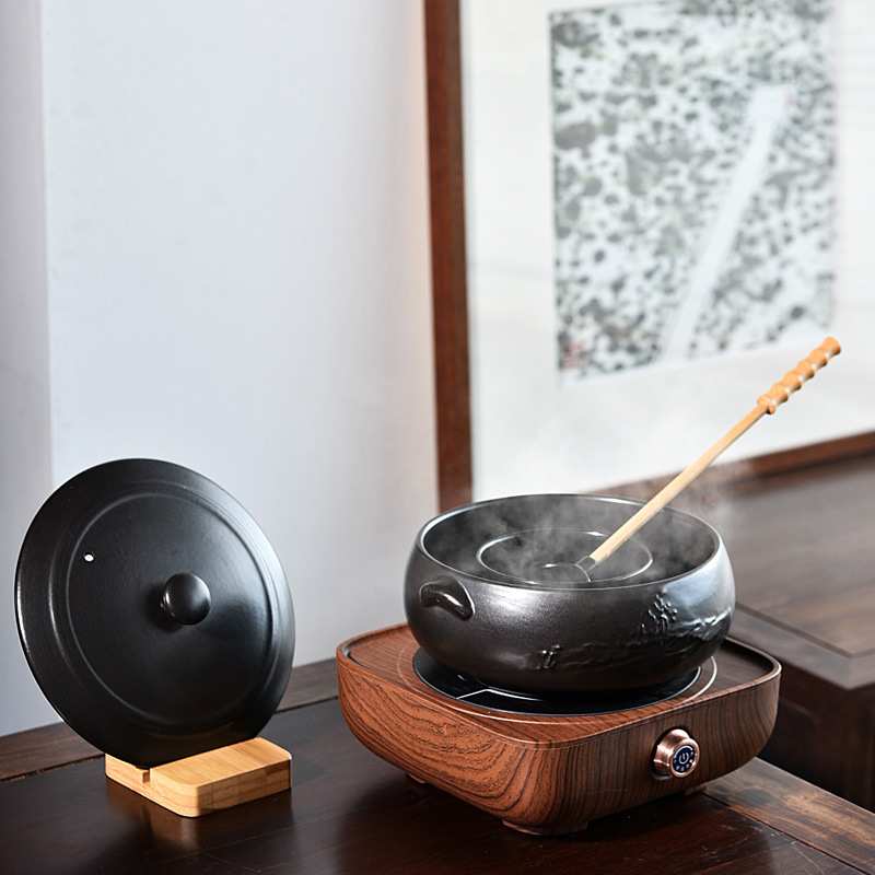 圆形电陶炉家用煮茶器静音陶瓷烧水茶壶茶炉光波炉厂家直销