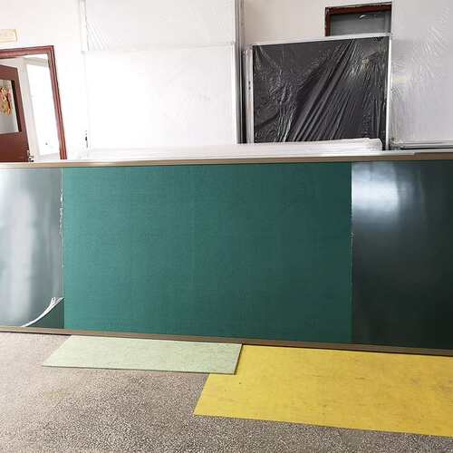 学校教室铝合金边框黑板 单面布告板绿色黑板 挂式后置组合黑板