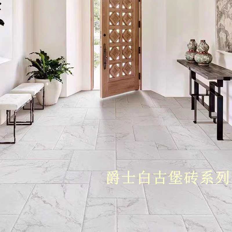 法式复古堡瓷砖子母砖庭院莱姆石地砖客餐厅哑光民宿阳台花园美式