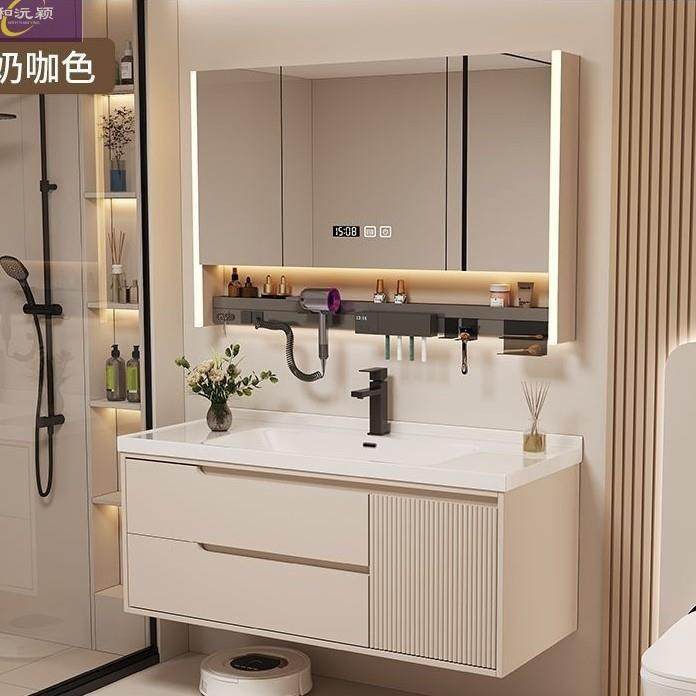 家用简约陶瓷一体浴室柜木质浴室柜卫生间壁柜洗脸池简约浴室柜,鲜花速递/花卉仿真/绿植园艺,割草机/草坪机,淘宝优惠券,粉丝福利购,淘宝优惠卷