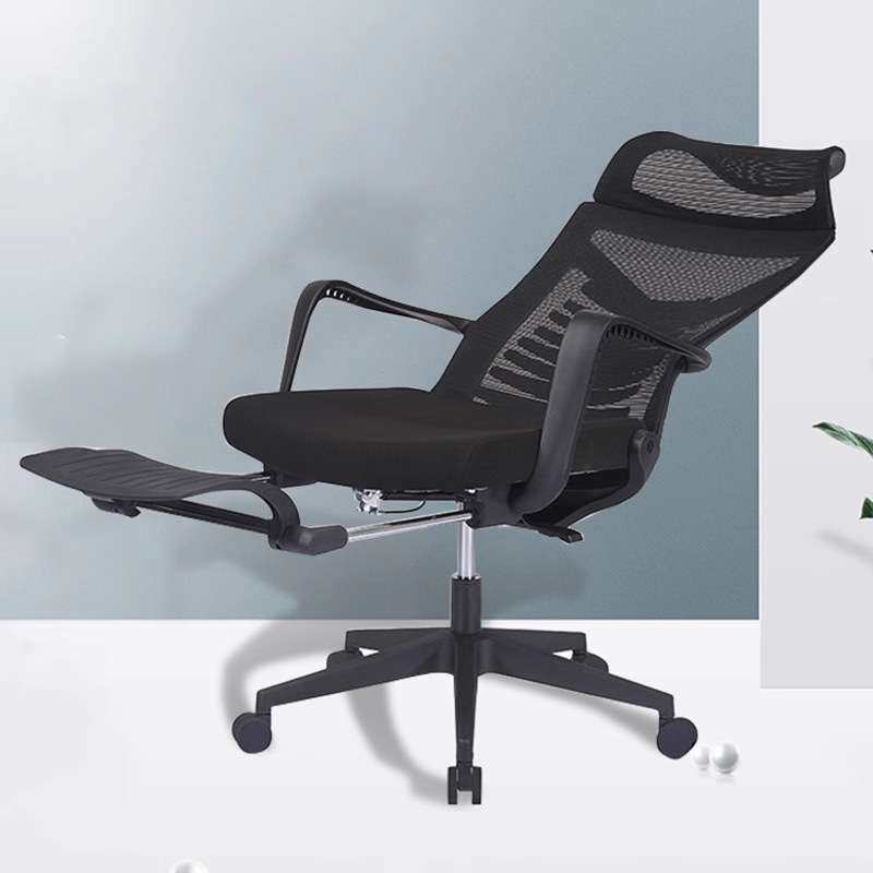 午休椅办公两用可躺电脑椅转椅办公室人体工学椅子带滑轮子万向轮