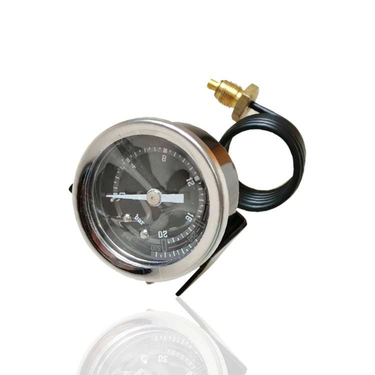 供毛细管咖啡压力表蒸汽发生器开水机耐高温Y40Z 20BAR G1/8外牙