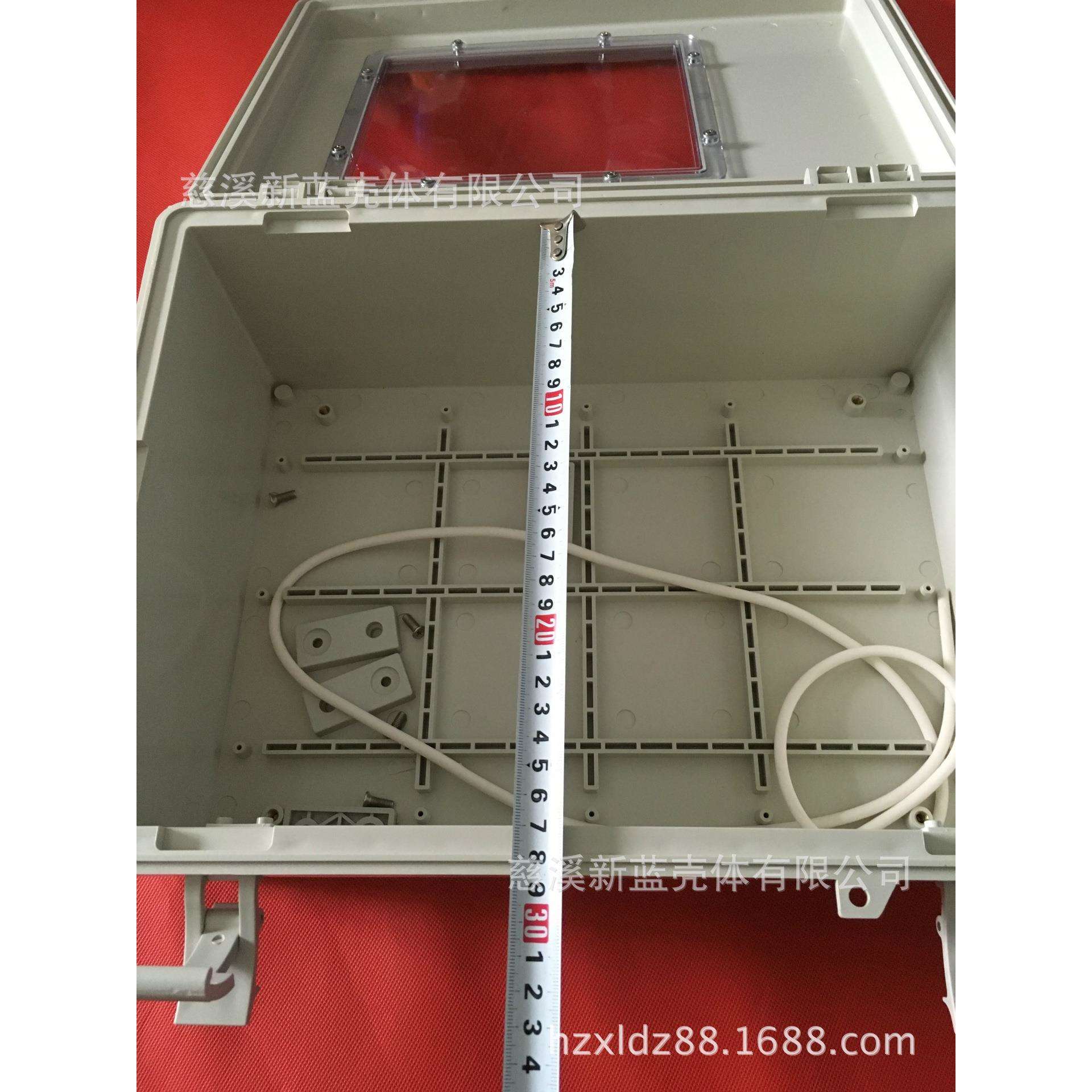 安防电源塑料机壳仪表机箱塑料防水盒F51有窗：390*290*165mm