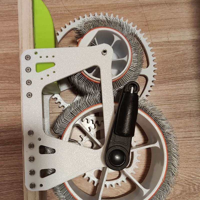 手摇梳毛机羊毛毡混色器混色梳毛纺线手工羊毛毡