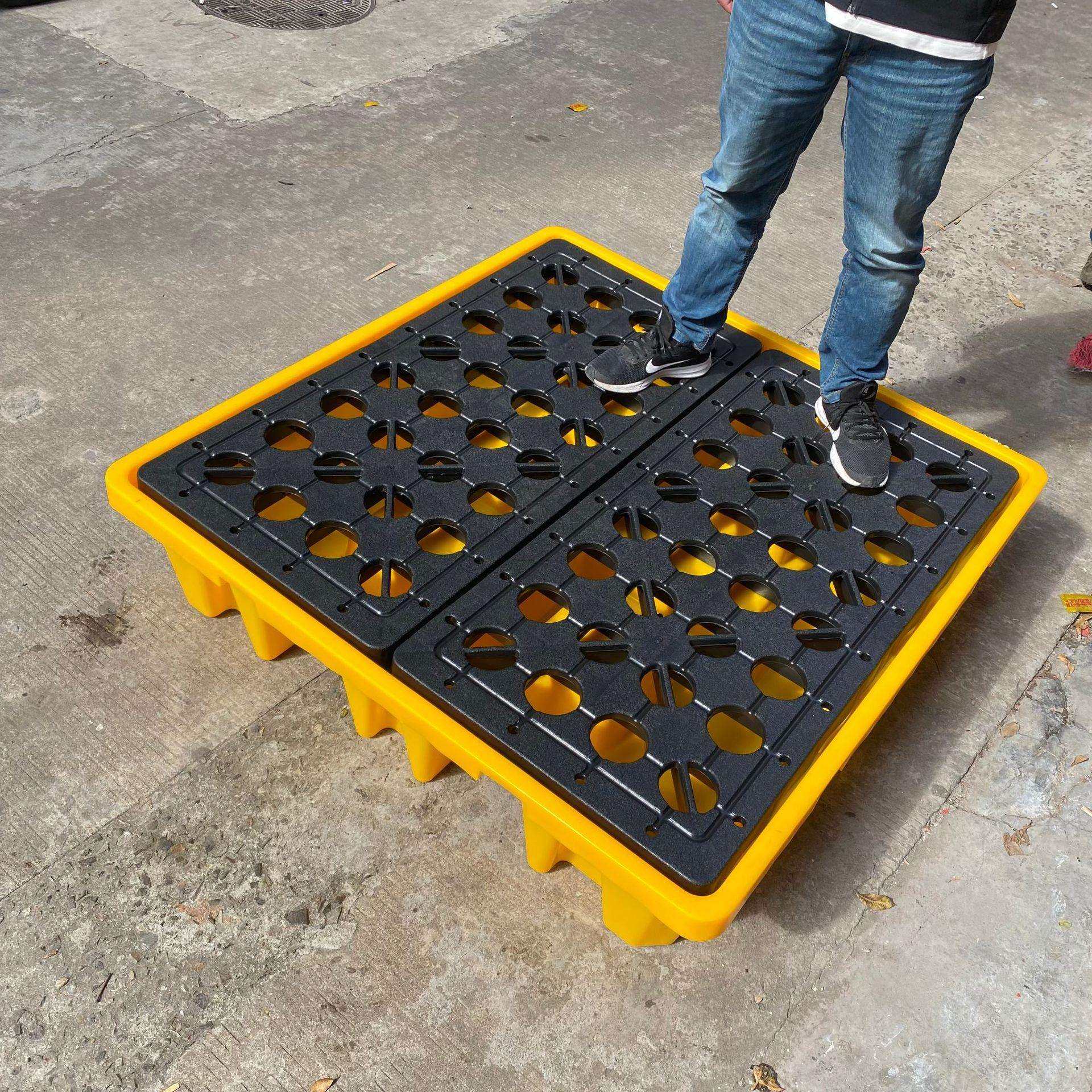 防漏油塑胶托盘1300*1300*300四桶防漏塑料卡板 化学品注塑地台板,电子元器件市场,其它元器件,淘宝优惠券,粉丝福利购,淘宝优惠卷