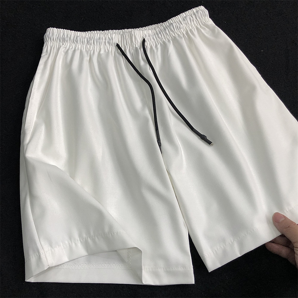 夏季白色冰丝裤子男夏款初中生男生纯白休闲裤夏装纯色西裤短裤夏,男装,短裤,淘宝优惠券,粉丝福利购,淘宝优惠卷
