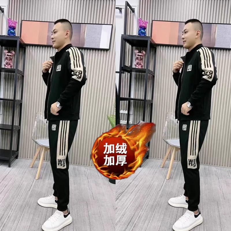 男士潮牌套装春秋冬长袖卫衣设计感休闲运动百搭高端精品两件套潮