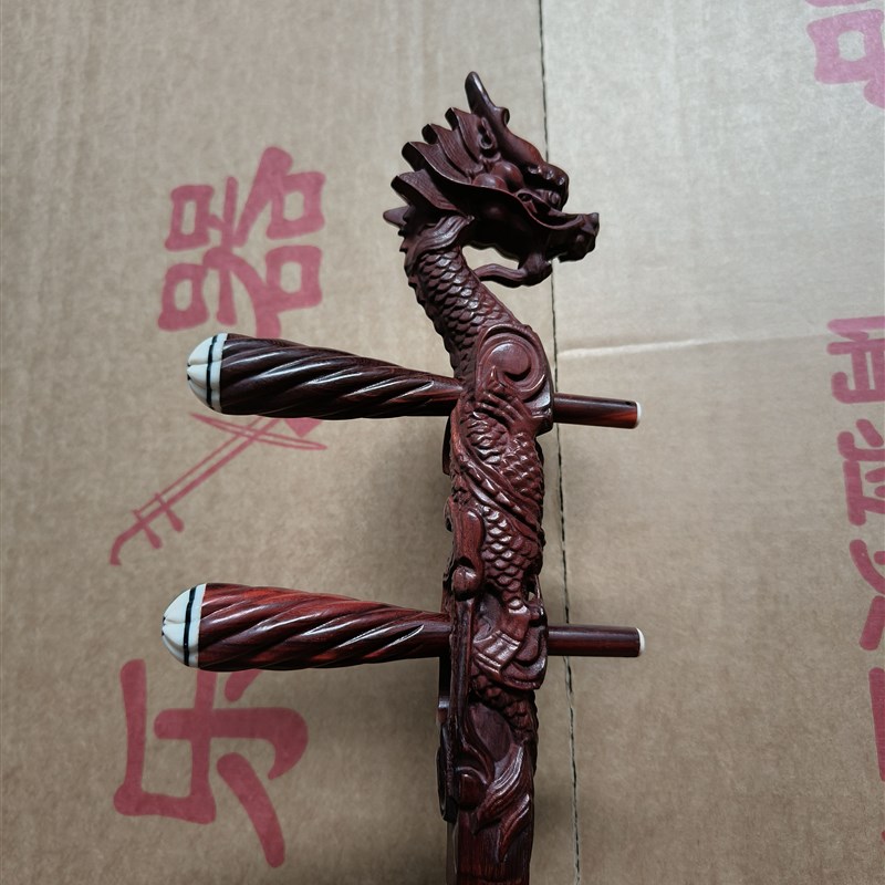 精品紫檀木龙头二胡杆越胡杆高胡杆花鼓杆等通用琴杆
