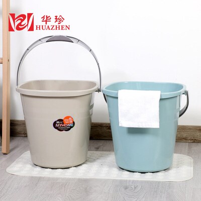 定制塑料大容量加厚方形学生提手洗澡水桶洗车桶户外钓鱼储水桶