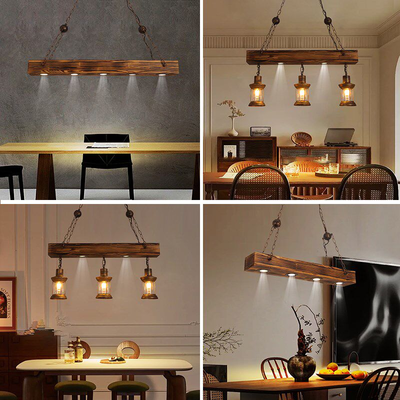 复古工业风餐厅咖啡店吊灯创意美式餐桌茶室收银台灯酒馆吧台射灯