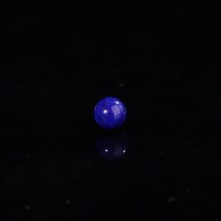 纯天然青金石散珠6mm圆珠无白矢车菊蓝单珠多宝手串配珠 138号