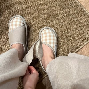 包跟软底脚浮肿宽松防滑外穿一脚蹬2024新款 天薄款 夏季 孕妇月子鞋