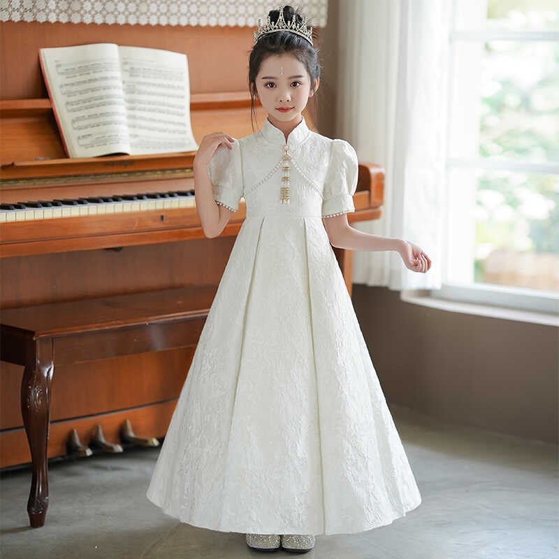 女童连衣裙夏装2025新款洋气儿童网纱公主裙周岁宝宝礼服韩版夏季