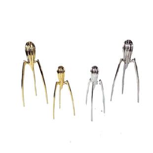 现代简约银色章鱼外星人榨汁器摆件样板房餐厅厨房客厅软装饰品