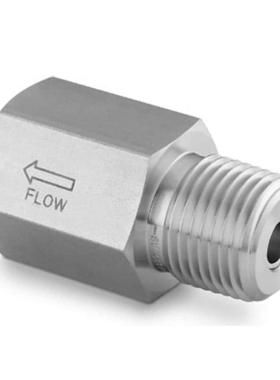 世伟洛克SS-4-SA-EL不锈钢缓冲器1/4in.内螺纹外螺纹穿板联合接头