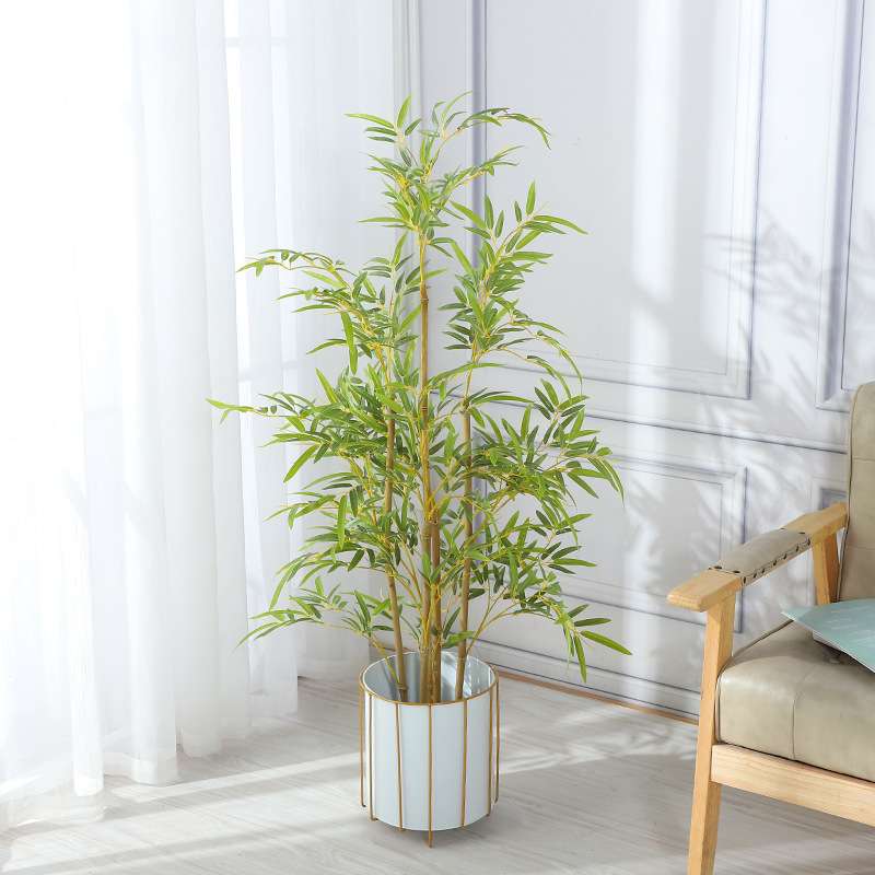 人造仿真竹子北欧风富贵仿真植物装饰绿植盆栽室内植物客厅落摆件