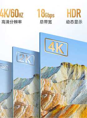 铝壳HDMI2.0高清视频线 电视电脑连接线 直销可  质量可靠