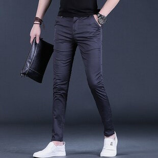 潮流修身 小脚男士 2023新款 男夏款 男裤 韩版 子薄潮牌夏季 休闲裤 长裤