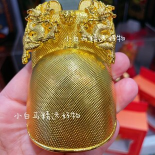 正品新款明万历皇帝金丝翼善冠金属冰箱贴定陵博物馆文创冰箱贴