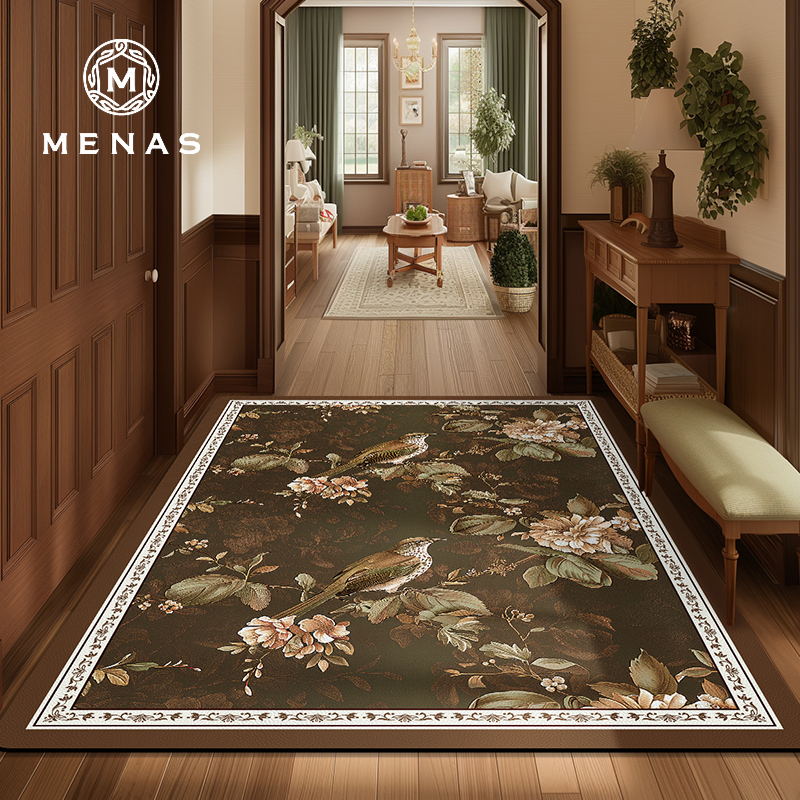 美式复古地垫入户门垫进门耐脏免洗可擦耐脏脚垫家用门口玄关脚垫