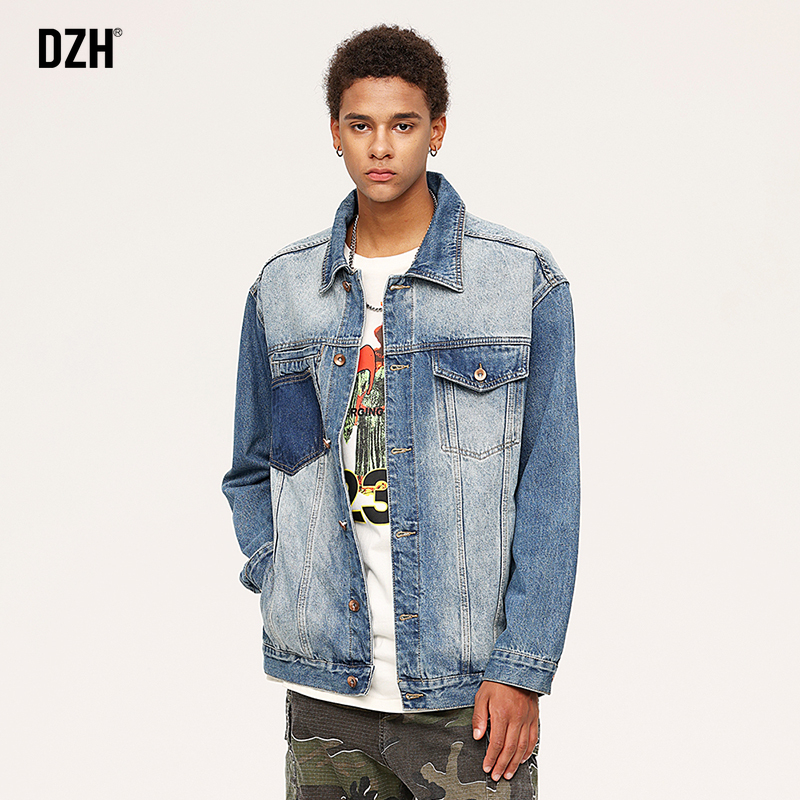 男士工装水洗牛仔外套男春秋高级感情侣装2025年新款美式翻领夹克