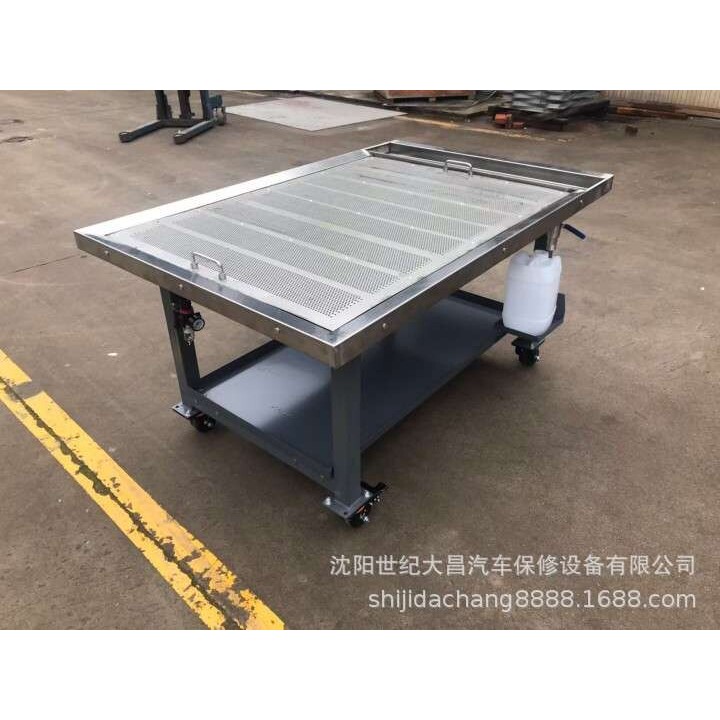 不锈钢发动机工作台带轮子钳工台桌承重加厚装配仪器维修设备台