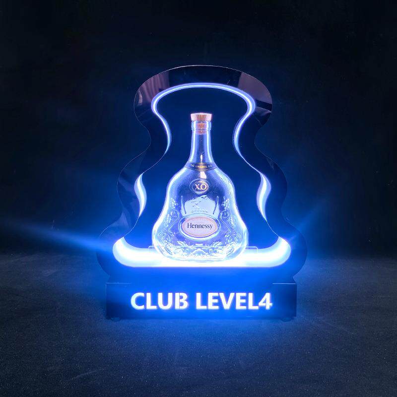 新款创意七彩酒座 酒吧KTV气氛道具酒架XO香槟展示架做LOGO