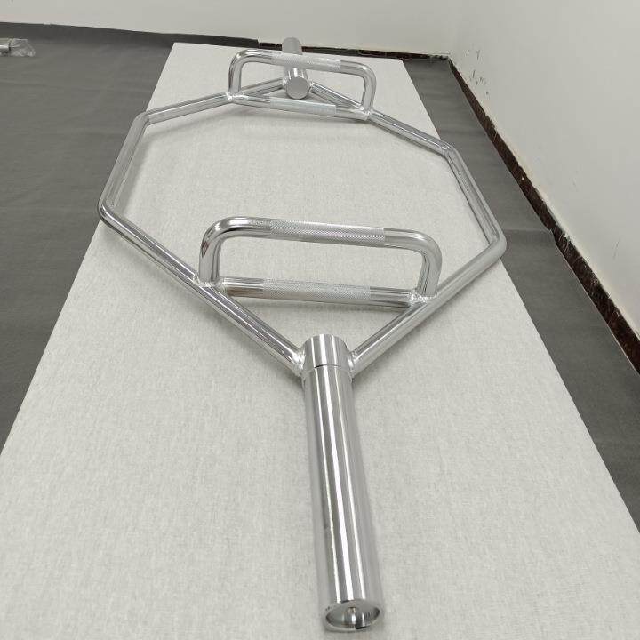 力搏森六角大孔硬拉杆商用健身房大环形杆深蹲耸肩标准奥杆举重杆