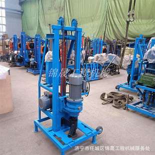 家用电动伸缩打井机小型吃水井百米钻井设备全自动升降打井机配件